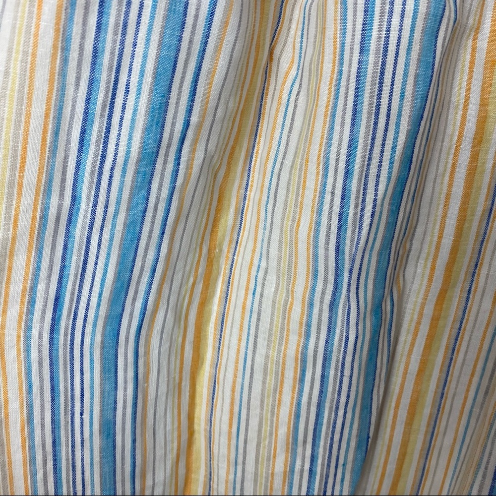 REFORMATION Marbella Striped  linen midi dress - Picture 7 of 8